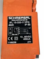 SCHMERSAL IFL 15-333-11YPG-M20 Induktiver Nährungsschalter Sensor 1169258