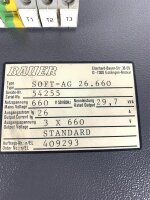 BAUER SOFT-AG 26.660 Sanft-Anlaufgerät 29,7 KVA