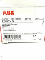 INHALT 10 STÜCK ABB S 201MT-Z6 Sicherungsautomat 2CDS 271 006 R0378