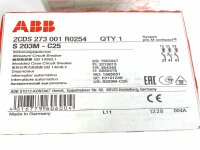 ABB S 203M-C25 Sicherungsautomat 2CDS 273 001 R0254