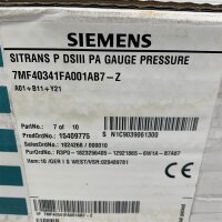 SIEMENS SITRANS P DSIII PA 7MF40341FA001AB7-Z Druckmessumformer Messumformer