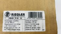 RIEGLER 560 Druckregler Regler 100426 R33-16