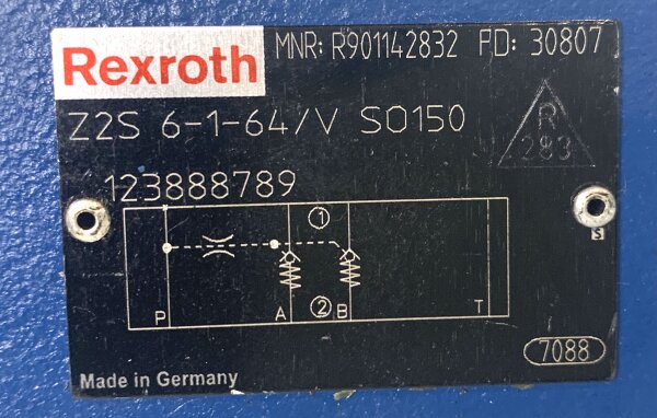 Rexroth Z2S 6-1-64/V SO150 R901142832 Rückschlagventil Ventil