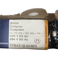 Siemens 3TB43 12-0AM0 Schütz Contactor 3TB4312-0AM0