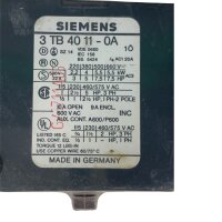 Siemens 3TB4011-0A Schütz Contactor 3TB40110A