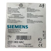 Siemens 3SB1 802-4AC Metallgehäuse