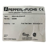 PEPPERL + FUCHS 3RG4148-3CDC0-PF Nährungssensor Sensor 553285