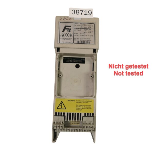 NICHT GETESTET! KEB 09.F4.C1D-3420 Frequenzumrichter 2,8 KVA