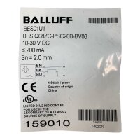 BALLUFF BES01U1 BES Q08ZC-PSC20B-BV06 Induktiver Sensor