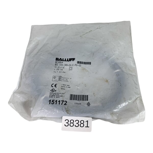 BALLUFF BES00U4 BES 516-349-E4-C-PU-03 Näherungsschalter