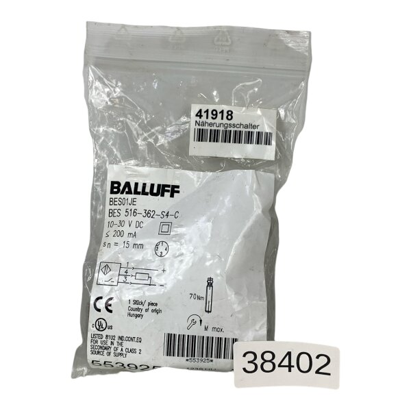 BALLUFF BES01JE BES 516-362-S4-C Nährungsschalter Sensor