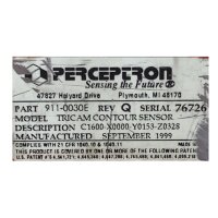 PERCEPTRON 911-030E Rev Q Tricam Contour Sensor 76726