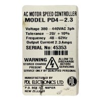 PDL Electronics PICODRIVE PD4-2.3 AC Motor Speed Controller