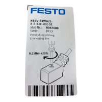 SET Inhalt 2 STk! FESTO NEBV-Z4WA2L-R-E-5-N-LE2-S1 8047680 Verbindungsleitung JO13