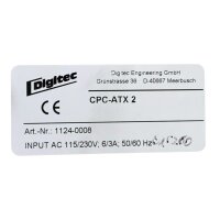 Digitec CPC-ATX 2 Netzteil 1124-0008
