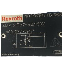 Rexroth ZDR 6 DA2-43/150Y  R900410849  Druckreduzierventil Druckventil Ventil