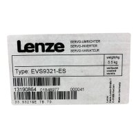 Lenze EVS9321-ES 13190864 Frequenzumrichter 1,2 KVA