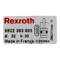 Rexroth 0822 393 605 Kompaktzylinder Zylinder 0822393605