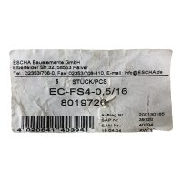 SET Inhalt 5 Stück! ESCHA EC-FS4-0,5/1,6 8019726 Rundsteckverbindung