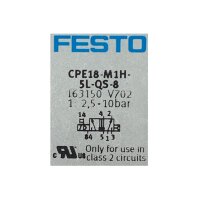 FESTO CPE18-M1H-5L-QS-8 163150 Magnetventil Ventil