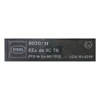 STAHL PTB Ex-80/1015 8030/11 Schalter