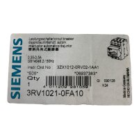 SIEMENS 1 3RV1021-0FA10 Leistungsschalter