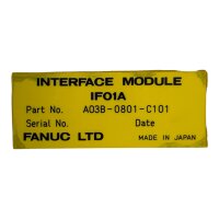FANUC A03B-0801-C101 Interface Module IF01A