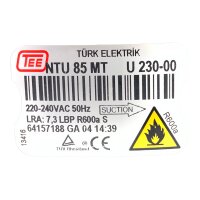 TEE NTU85MT U230-00 1235.769 Kompressor Verdichter Kühlkompressor 220-240V 50Hz