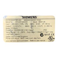Siemens MICROMASTER 420 6SE6420-2AD31-1CA0 Frequenzumrichter 11KW