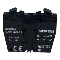 SET INhalt 10 stk! Siemens 3SB3400-2A Diodenelement