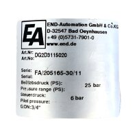 END-Automation DG2D3115020 Kolbenventil Ventil