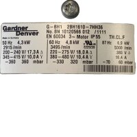 Gardner Denver G-BH1 2BH1610-7HH36 Seitenkanalverdichter...