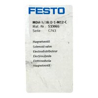 FESTO MDH-5/3B-D-1-M12-C Magnetventil 533005