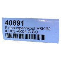 OTT-JAKOB Einbauspannkopf HSK63 IFH63-AK04-G-SO