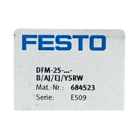 FESTO DFM-25-...-B/AJ/EJ/YSRW Ventil Verschleißteilsatz 684523