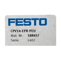 FESTO CPV14-EPR-PEU Endplatte 188457