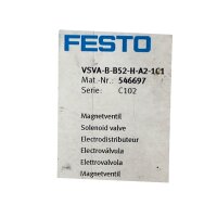 FESTO VSVA-B-B52-H-A2-1C1 Magnetventil 546697