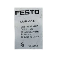 FESTO LRMA-QS-8 153497 Druckregelventil Ventil