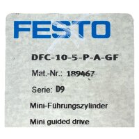 FESTO DFC-10-5-P-A-GF 189467 Mini-Führungszylinder Zylinder