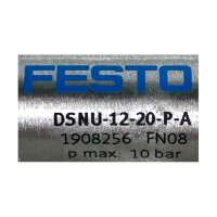 SET Inhalt 2 stk ! FESTO DSNU-12-20-P-A 1908256 Normzylinder Zylinder
