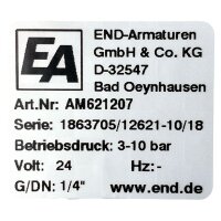 END-Armaturen AM621207 Magnetventil Ventil