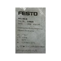 FESTO HGL-M5-B Gesteuertes Rückschlagventil 530029