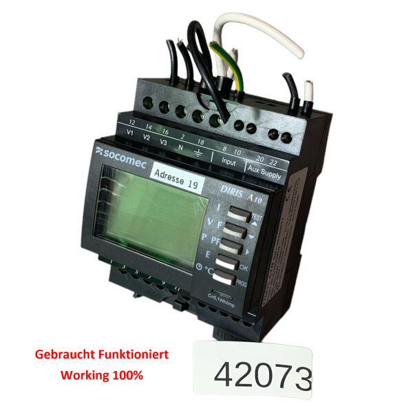 Socomec DIRIS A10 RS485 JBUS/MODBUS 48250011 Multifunktions-Strommessgerät