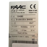 FAAC B680H 207754 Pumpeneinheit