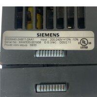 Siemens MICROMASTER 440 Frequenzumrichter 6SE6440-2AB11-2AA1