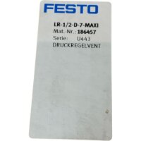 FESTO LR-D-7-MAXI Druckregelventil Ventil 186457