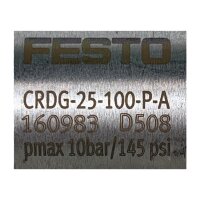FESTO CRDG-25-100-P-A 160983 Normzylinder Zylinder