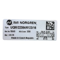 IMI NORGREN UQM/22354/6123/16 Magnetventil