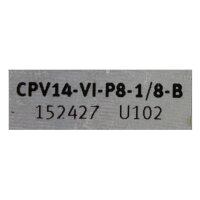 FESTO CPV14-VI-P8-1/8-B 152427 Anschlussplatte