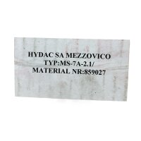 HYDAC MS7A2.1 Manometerwahlschalter